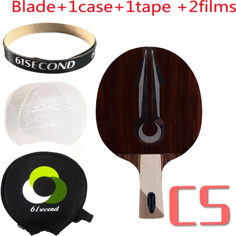 CS with 1 case XIOM OMEGA PRO(7 деревянная древесина, OFF~ OFF+) ракетка для настольного тенниса ракетка для Пинг-Понга Летучая мышь Tenis De Mesa Paddle - Цвет: CS with 1 case