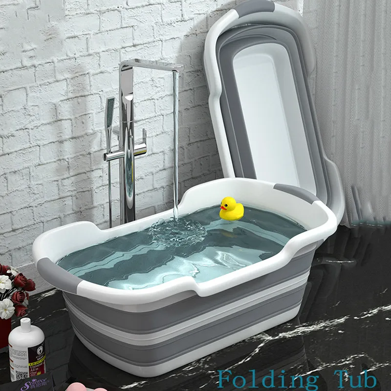 Portable Collapsible Bathtub Baby Bath Portable Silicone High Capacity