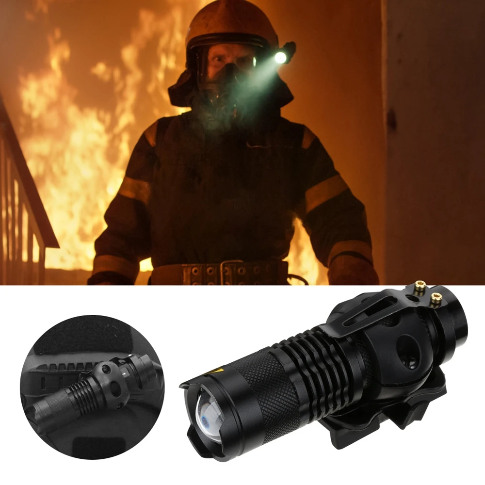 

4 Mode Telescopic Portable Mini LED Helmet Flashlight With Charger Kit Set Outdoor Flashlight Helmet Mount Set Helmet Accessory