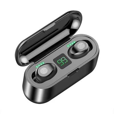NEW F9 Wireless Headphones Bluetooth 5 0 Earphone TWS HIFI Mini In ear Sports Running Headset Support iOS Android Phones HD Call