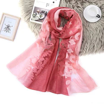 

2020 autumn new soft warm ladies and girls wrapped thin long scarf ladies solid color plaid cashmere scarf Red