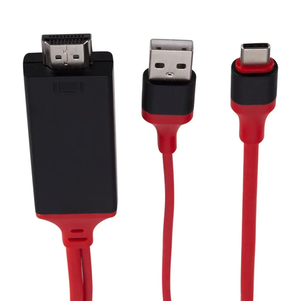 USB 3,1 к HDMI 4K Кабель-адаптер 2M type C к HDMI кабель для MacBook samsung Galaxy S9/S8/Note 9 huawei USB-C HDMI d20