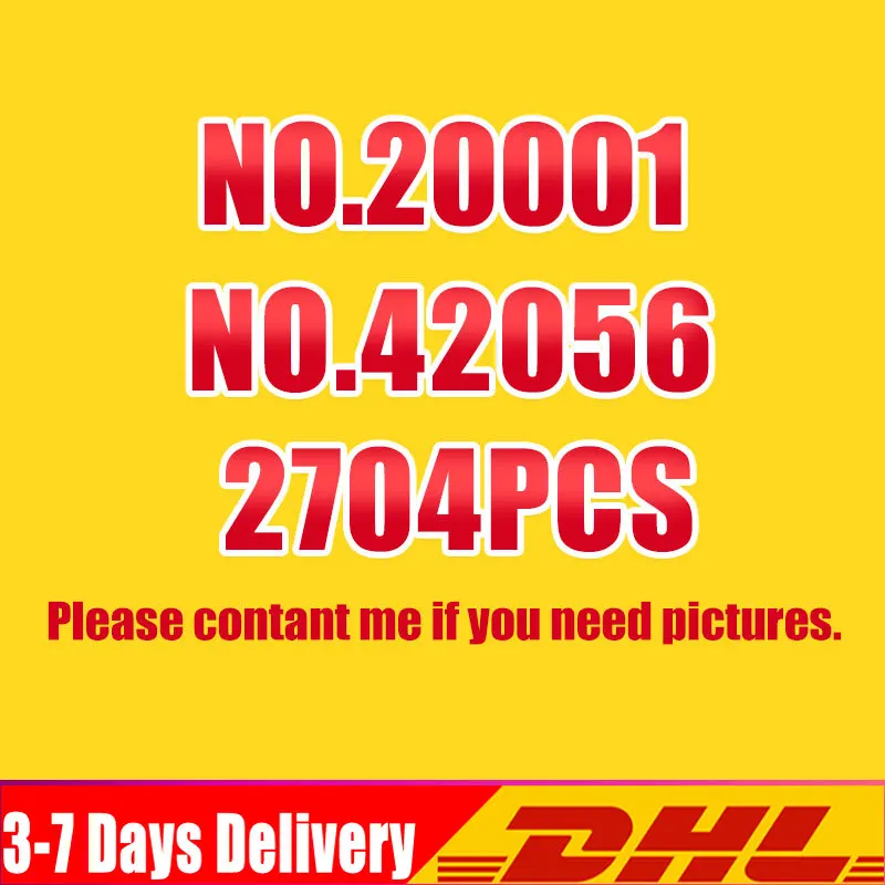 

DHL IN Stock DHL Building Blocks 2758Pcs Technic Sports Car Race Car Model Toy Bricks Compatible Legoinglys 20001 42056