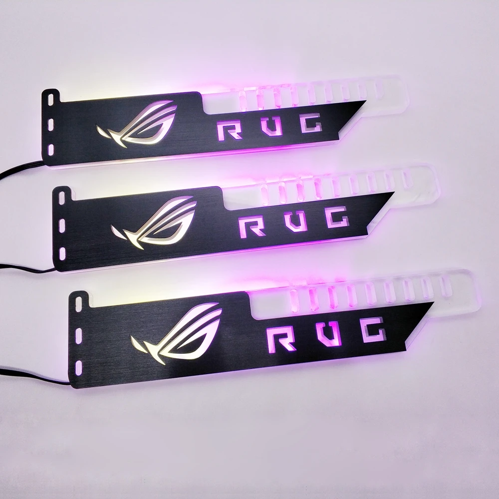 5V 3PIN заголовок RGB светодиодный светильник/металлический акриловый кронштейн для карты монтируемого графического процессора Размеры 280*45*6 мм/Fix видеокарты Совместимость AURA SYNC