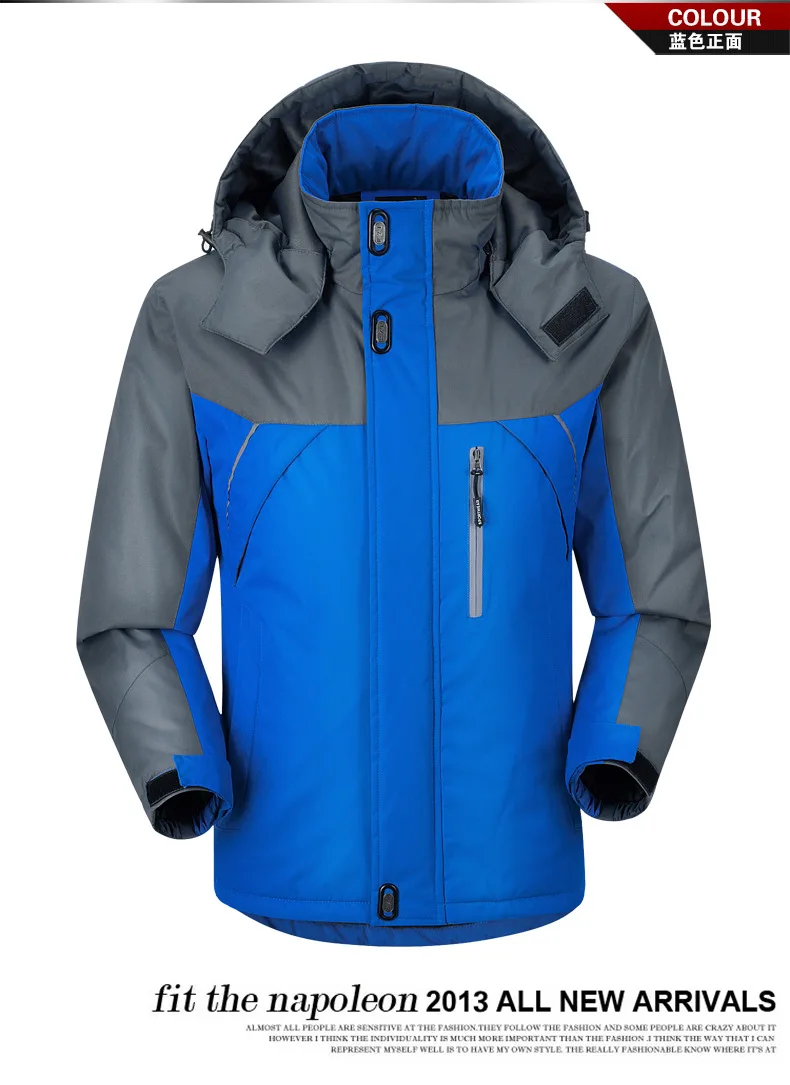 Стиль, уличная водонепроницаемая куртка, Мужская зимняя матовая и толстая водонепроницаемая ветрозащитная куртка, большой размер, дышащая спортивная куртка