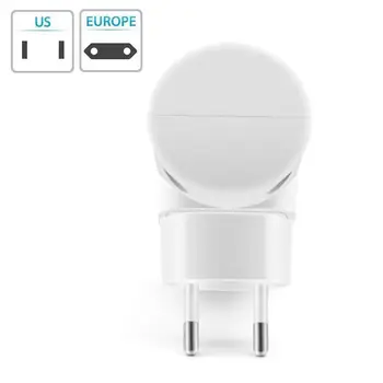 

Wall Plug-in Smart Night Lights Soft Optical Control For Bedroom Hallway Home & Garden Home Decor LED Light Moon Night