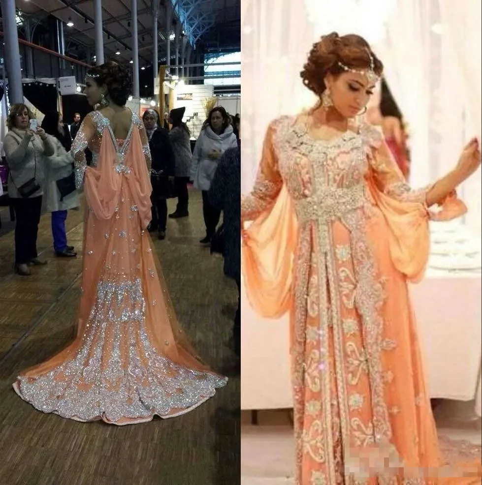 as picture Горячая Распродажа, Арабская, Дубай Абая, для мусульман, выпускное платье, уникальные рукава, кружевное с аппликацией из бусин, шифоновое, с коротким шлейфом, женское вечернее платье - Цвет: as picture