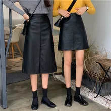 Женская юбка, осенняя Новинка, высокая талия, прямая, длинная и короткая, полубоди, юбка для женщин