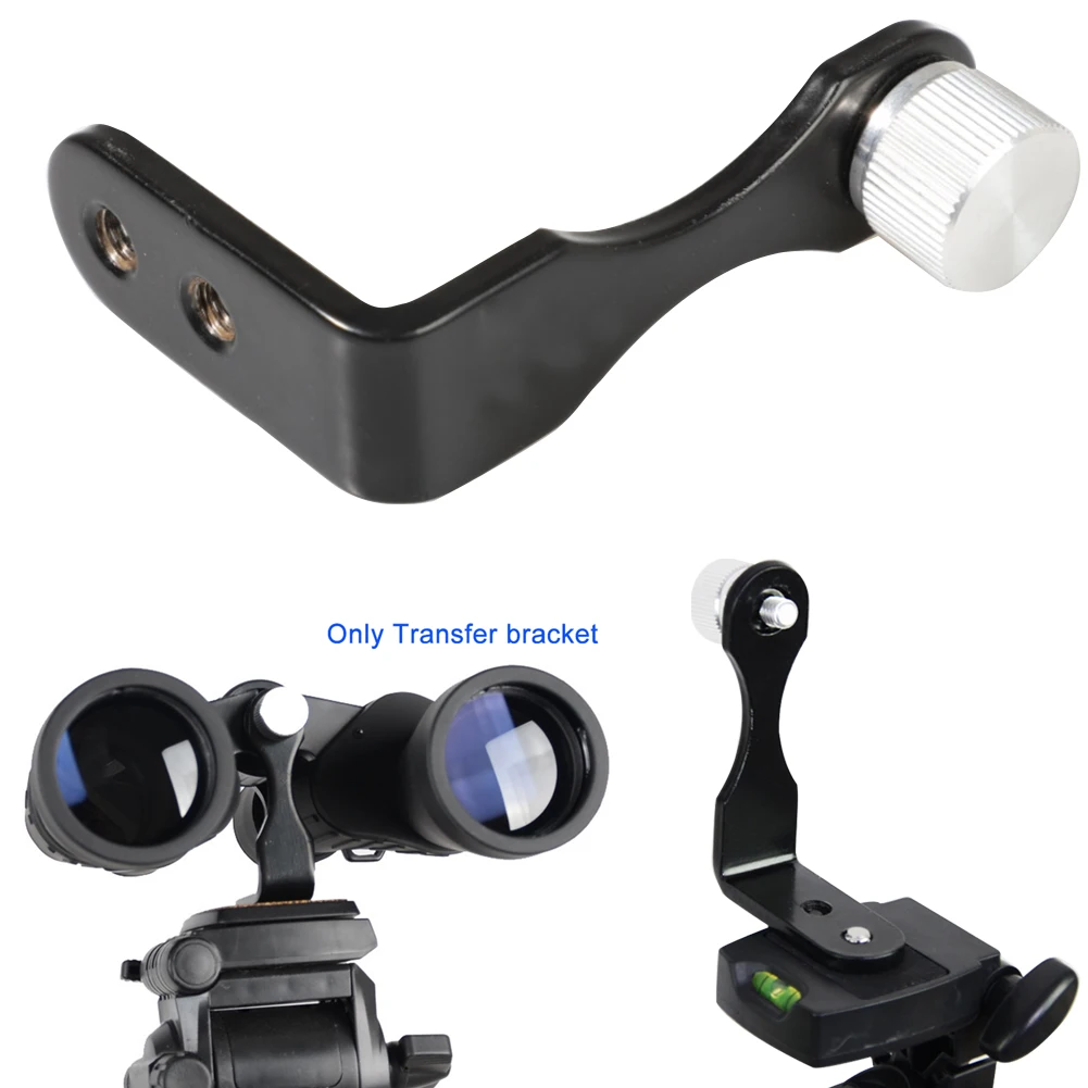 

Transfer Bracket Portable Outdoor Accessories Stabilizing Tripod Mount L Type Photography Metal Monocular Binocular Telescope