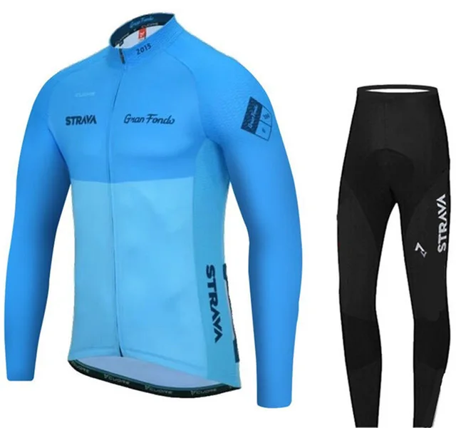 strava длинный рукав Велоспорт Джерси Набор мужская одежда go pro roupa de одежда для велоспорта ciclismo hombre maillot ciclismo Велоспорт - Цвет: C14