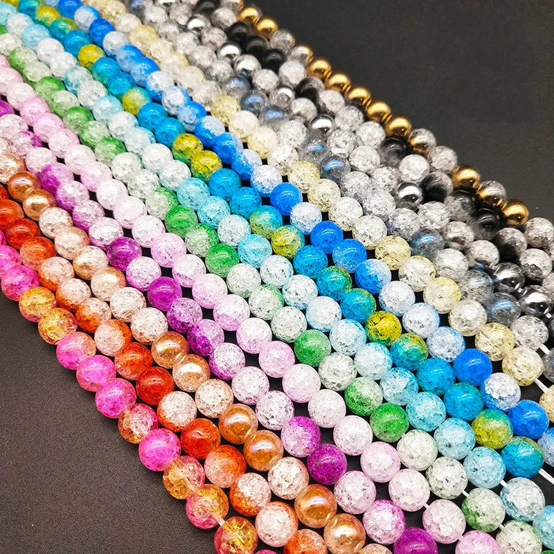 

Natural stone Round shape loose beads multicolor Popcorn crystal string bead For jewelry making DIY bracelet necklace accessorie