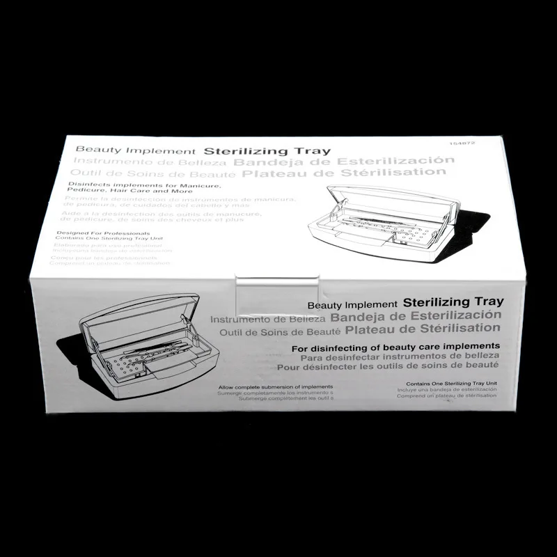 Angnya Pro стерилизация лоток стерилизатор дизайн ногтей дезинфекция коробка для стали металла пинцет щипчики оборудование очиститель хранения инструменты