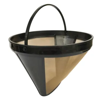 

Stainless Steel Coffee Filter For Coffee Machine Household Tea Strainer Gold Reusable Coffee Filters