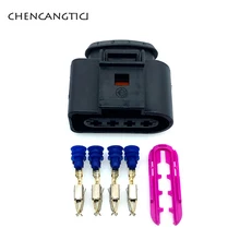 1 комплект 4 Pin/way 3,5 мм AUDI VW Skoda VAG автомобильный разъем 4B0973724 катушка удлинитель адаптер Электрический провод вилка 1J0973724