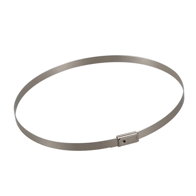 100 шт нержавеющая сталь запирающий кабель на молнии стяжки серебро(4,6x300 мм