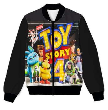 

REAL American US SIZE Custom Toy Story Fun 3D Sublimation print Zipper Up Jacket plus size 4XL 5XL 6XL