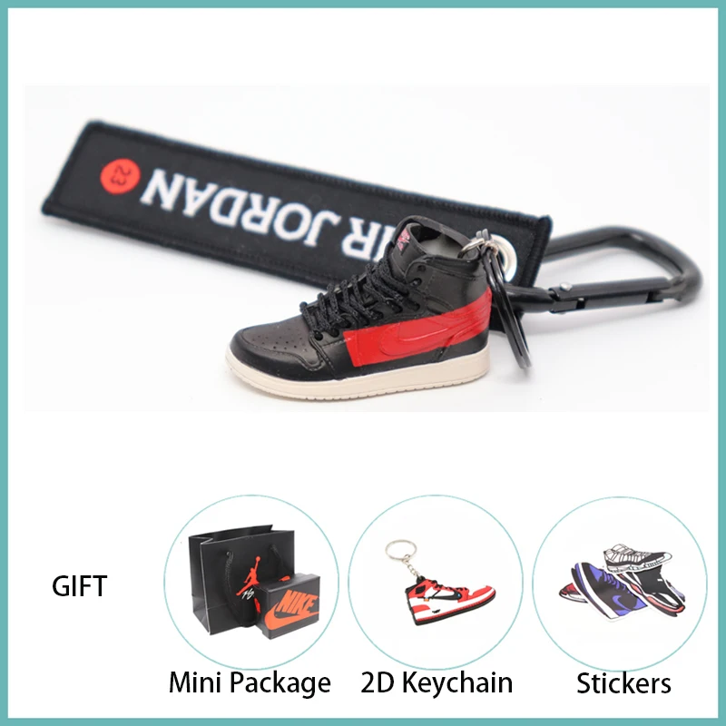 Новинка ручной работы 3D AJ Key ChaiAir Mini Jordan кроссовки модель милый брелок для ключей Баскетбольная обувь Подарочный Брелок для ключей модные украшения - Цвет: 40