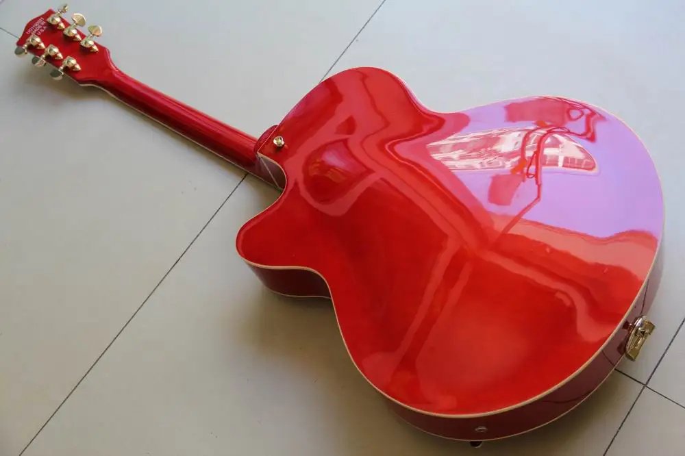 Arrilavl Китай Гитара Gretschelectric гитара 6120 модель лучшее качество в оранжевом 120725