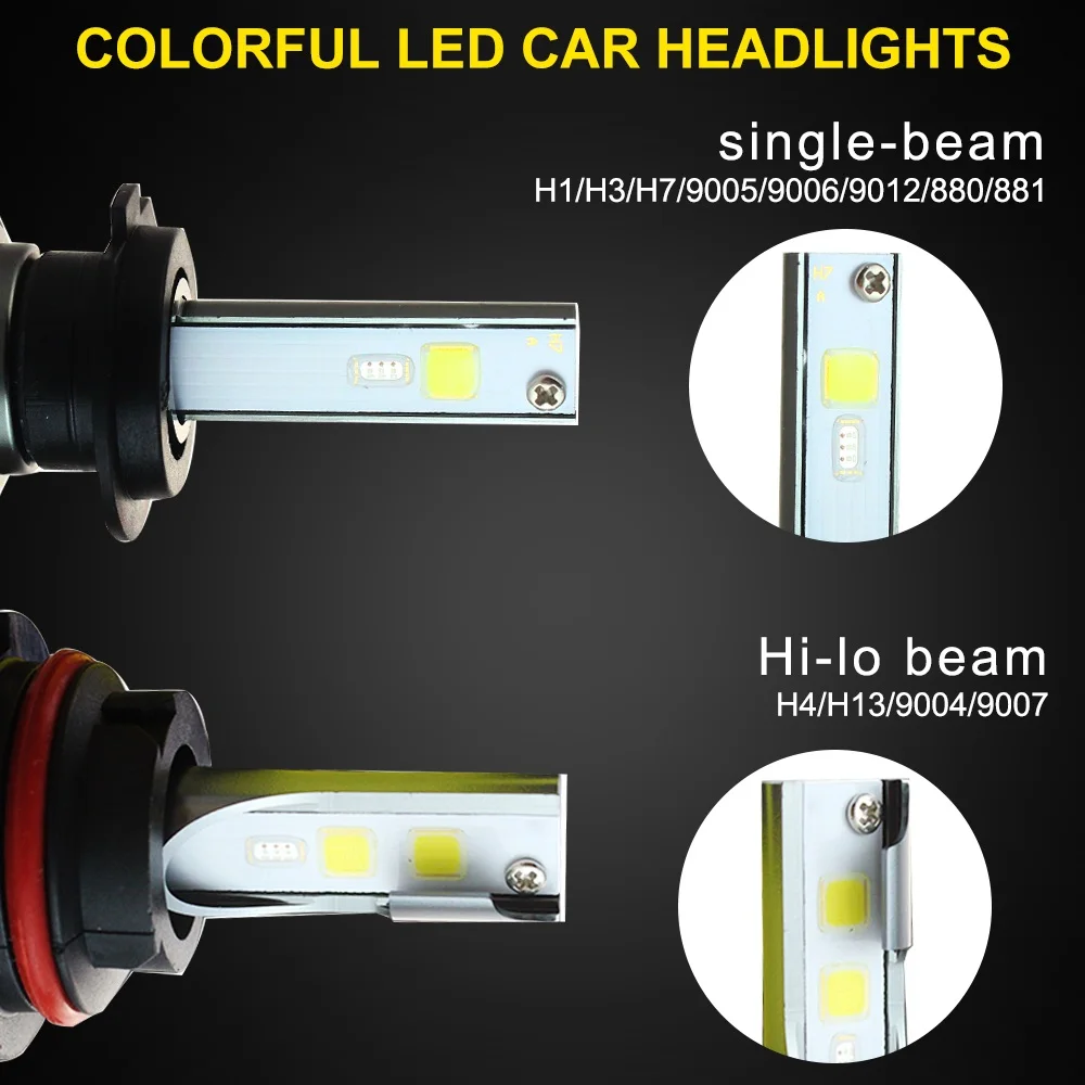 Приложение Bluetooth RGB H13 9004 9007 rgb Ангел глаз светодиодный луч движущийся головной светильник автомобильный