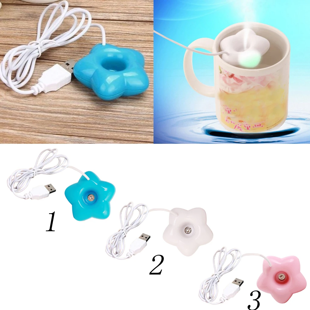 Portable Mini USB Star Humidifier Home Desktop Humidifier Mist Maker Office Aroma Lamp Essential Oil Electric Aroma Diffuser