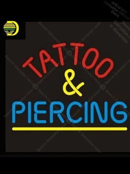 

NEON SIGN For Tattoo Piercing REAL GLASS BEER BAR PUB shop display Handcraft outdoor neon light sign Professional Logo Designers