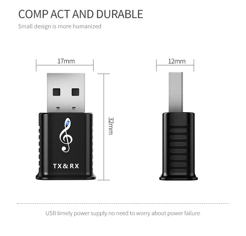 2в1 Bluetooth приемник передатчик мини стерео Bluetooth 5,0 AUX RCA USB 3,5 мм аудио беспроводной адаптер для ТВ ПК автомобильный комплект MP3 MP4