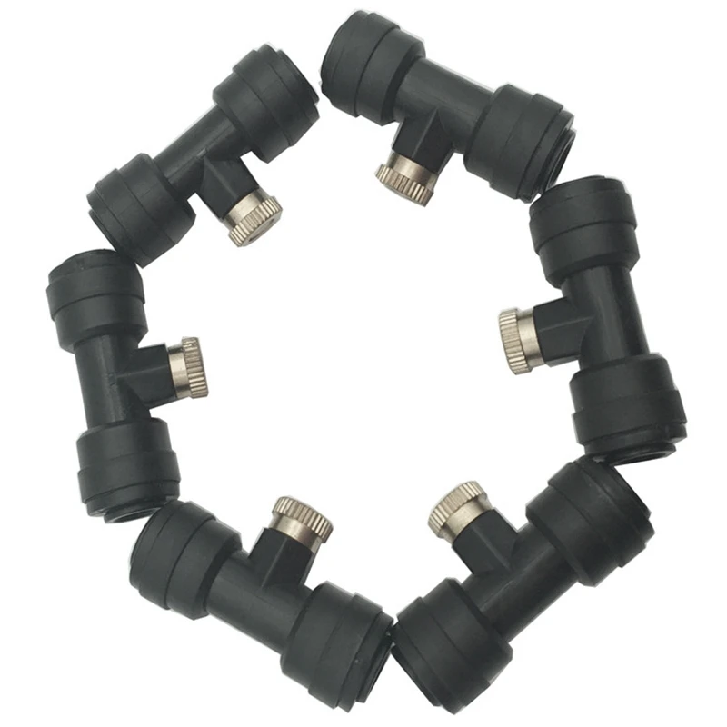 Slip-Lock Открытый запотевание сопла тройники воды туман Mister сопла, запотевание комплект сопел для системы охлаждения