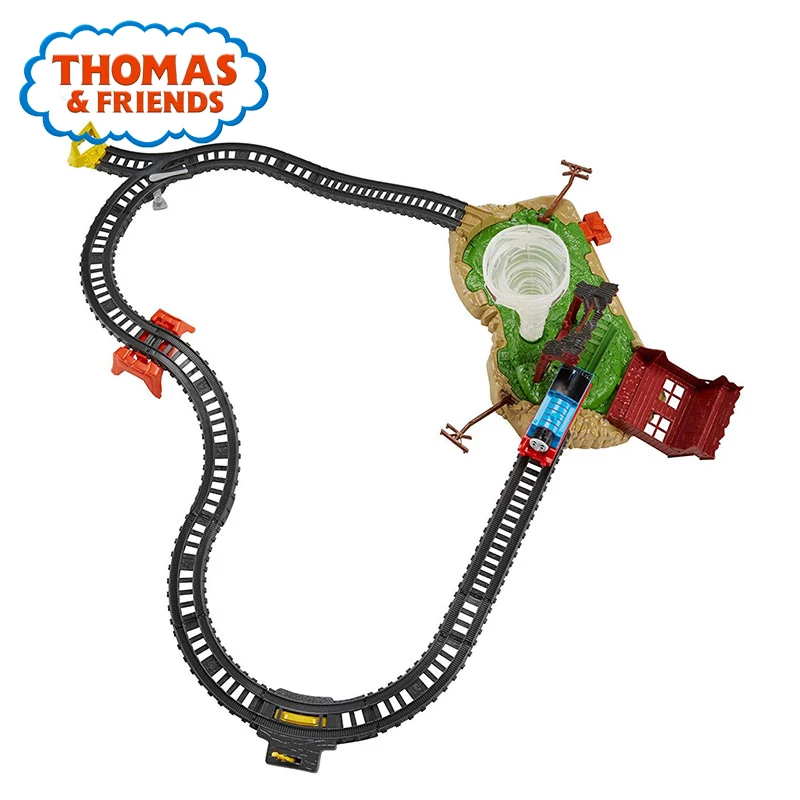 Паровозик Thomas& Friends, скручивающий торнадо, Набор детских игрушек, строительный поезд, трек для помещений, Забавная детская обучающая игрушка