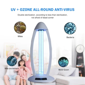 

AC110V 220V Ultraviolet Sterilizer Light 38W Germicidal UVC Disinfection Lamp Kill Mites 273nm Bactericidal Lights Sterilization