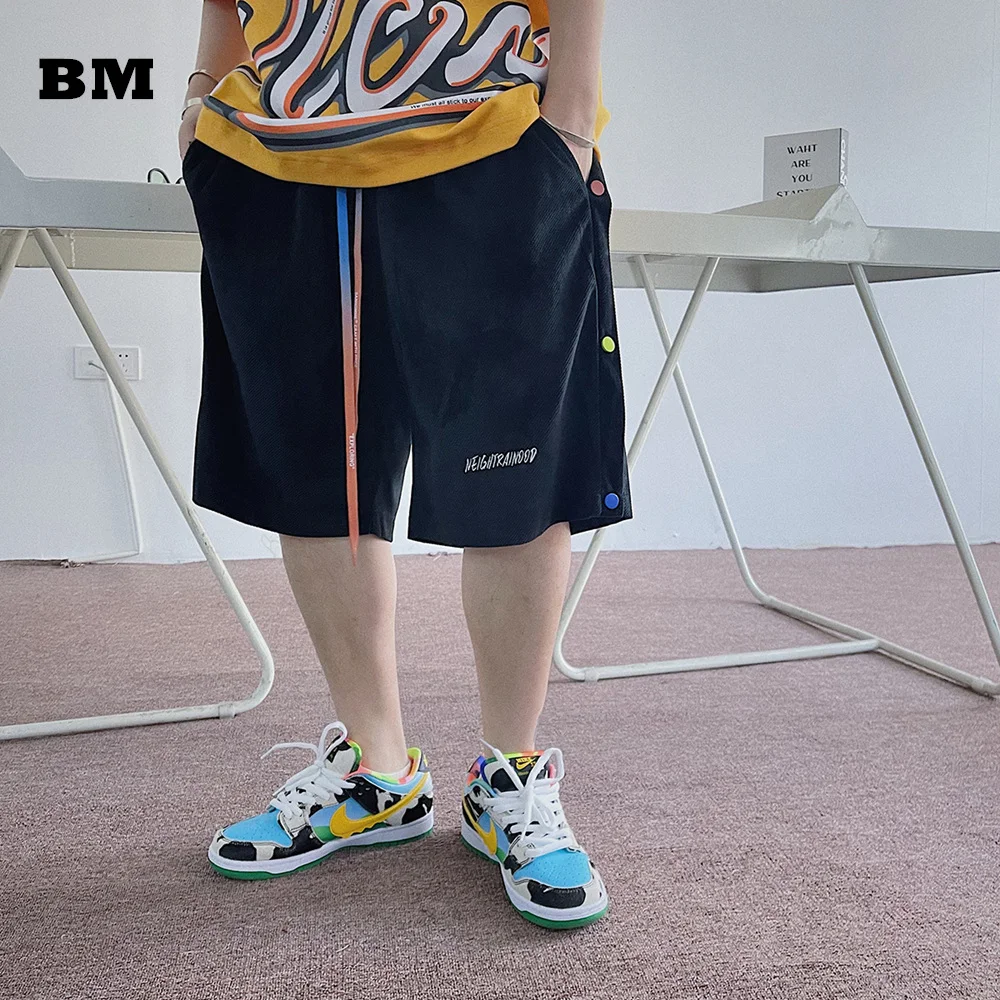 Шорты мужские спортивные в Корейском стиле Свободные повседневные штаны хип-хоп