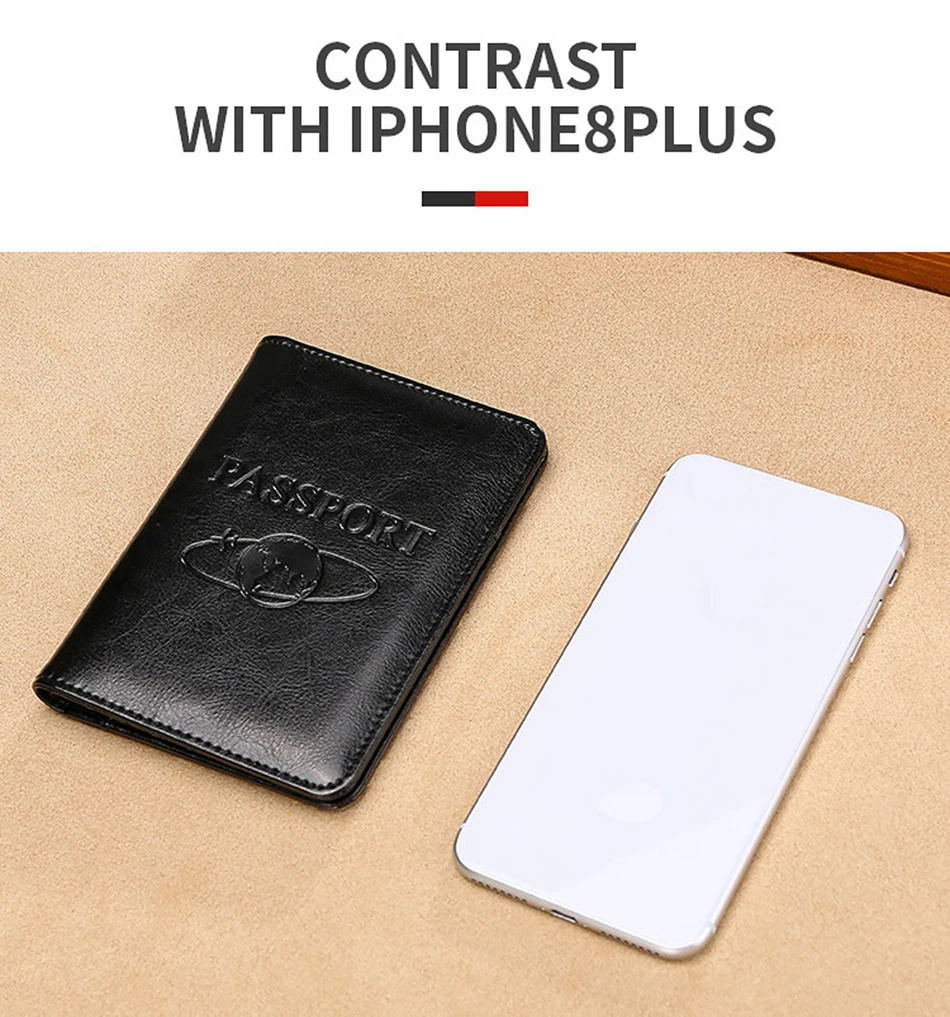 Для мужчин в деловом стиле, для паспорта, чехлы, держатель для путешествий, аксессуары для женщин, винтажный RFID земляной банковский идентификатор, Карта из искусственной кожи, высококачественный чехол, кошелек