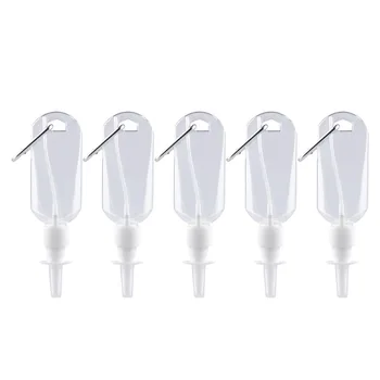 

5/10pcs 30/50ml Trunk Spray Bottles Empty Plastic Refillable Atomizer With Hook Santinizer Spray Bottle