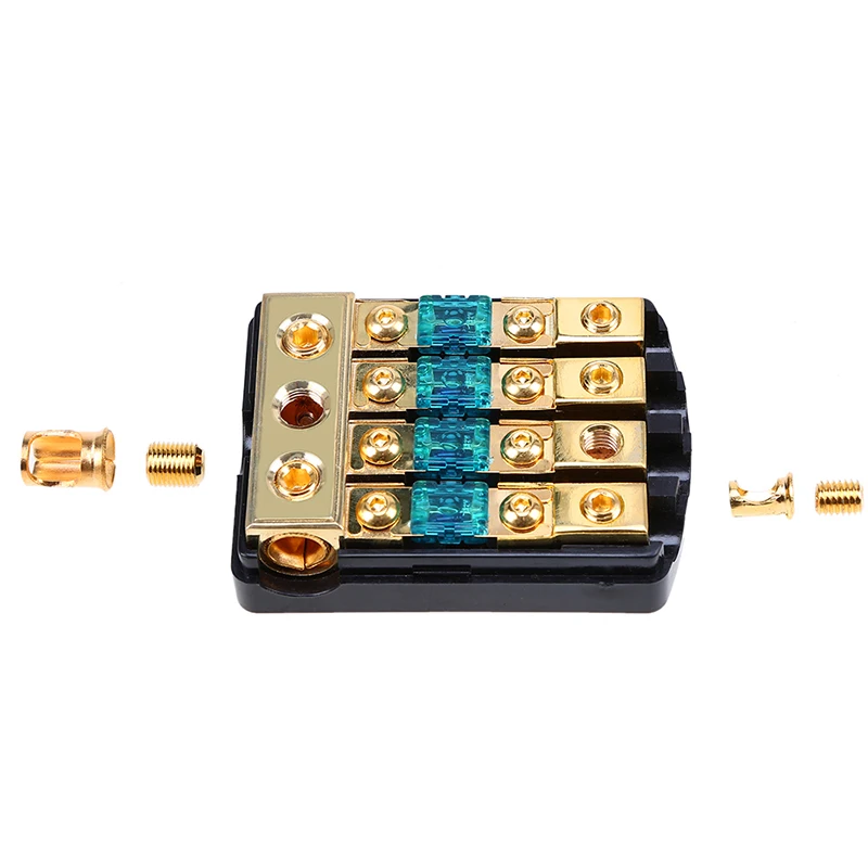 1x 30A/60A/80A/100A/150A автомобильный аудио 1 в 4 пути выхода держатель предохранителя для