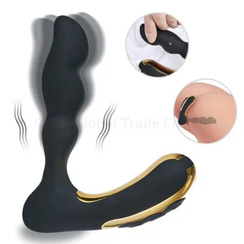 

10 Frequency Vibrating Prostate Massager Butt Plug Rechargeable Sex Toy for Men Couples Beginner