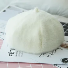 Зимние береты для женщин винтажные шерстяные вязанные шапки женские Новинка британский стиль Beanie леди берет художника Шапки Леди береты для девочек