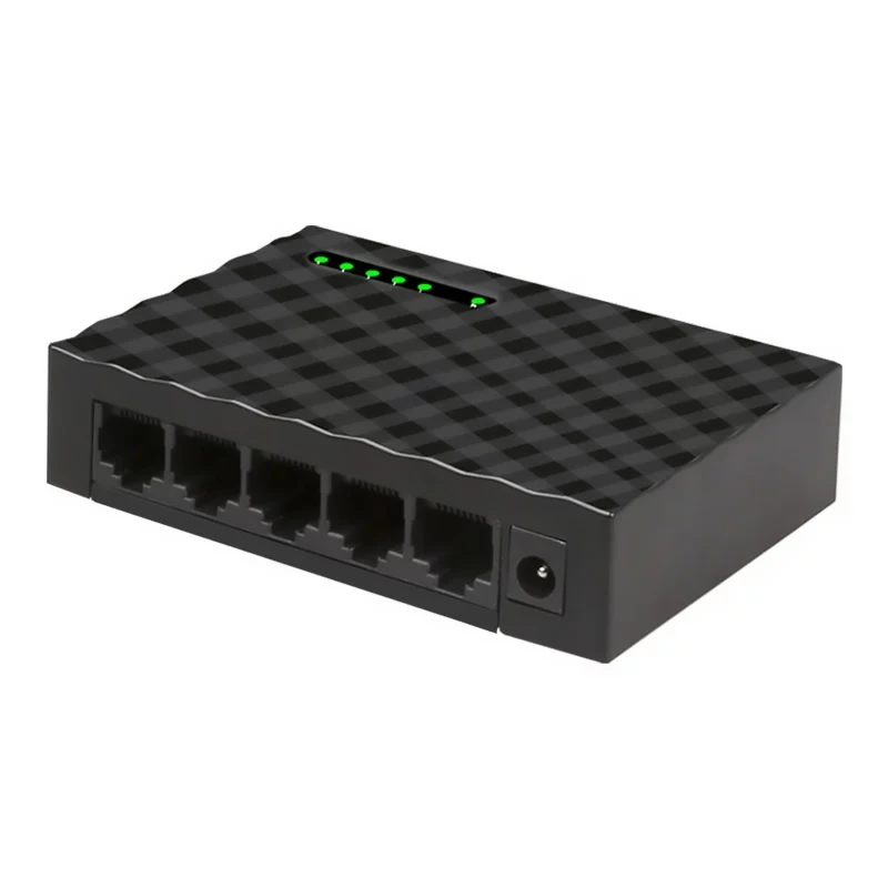 5 Порты RJ45 быстрой сетевой коммутатор 10/100 Мбит/с Plug and Play полный/полудуплекс цены