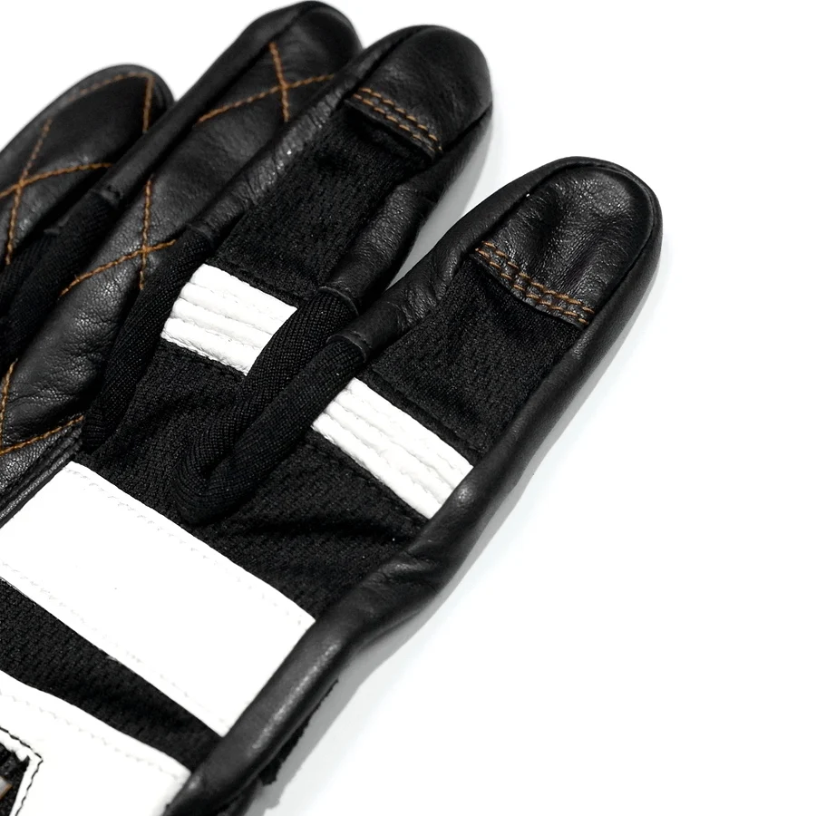 Stripe  vintage leather Glove 8