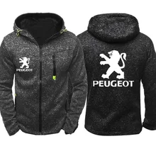 Толстовки для мужчин Пежо автомобиль логотип печать Повседневная Хип Хоп Толстовка Harajuku толстовки с капюшоном мужская молния куртка человек толстовка одежда
