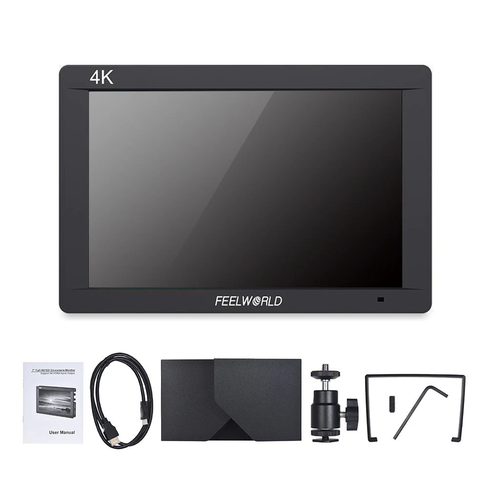FEELWORLD FW703 монитор " 1920*1200 4K накамерный видео монитор ips Full HD камера полевой монитор для DSLR камеры видеокамеры