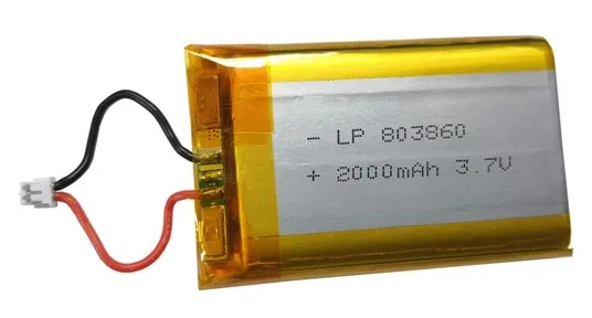 

2Pcs/Lot 3.7V 2000MAh 803860 Polymer Lithium Li-po Rechargeable Battery