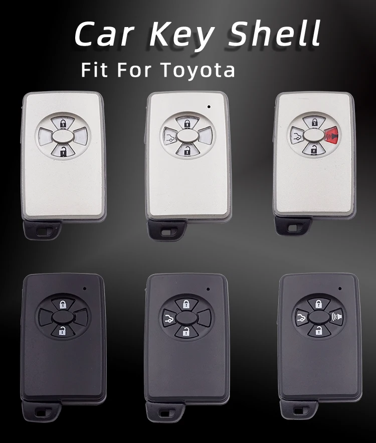 XINYUEXIN дистанционный ключ оболочки подходит для Toyota Corolla YARIS Премиум Allion Axio VITZ AURIS 2 3 4 кнопки Smart Keyless Автомобильный ключ