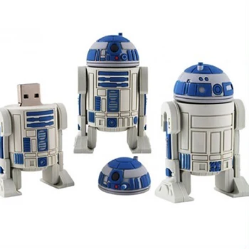 

Star Wars Pendrive 128 GB USB Flash Drive 128GB 64GB 32GB 16GB 8GB R2D2 Robot Pen drive USB 2.0 Flash Disk Memory Stick