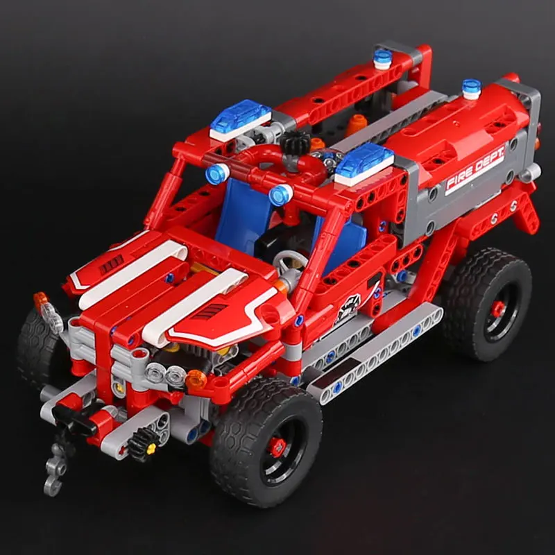 

In Stock 10824 Technic Series First Responder 513Pcs Building Blocks Bricks compatible with Lepining 42075 20079 Kids Toys