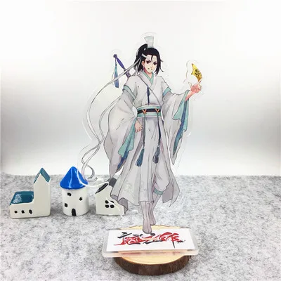 Хаки Аниме Mo Dao Zu Shi акриловые подставки Wei Wuxian Lan Wangji фигурка модель держатель пластины аниме вокруг фанатов подарок - Цвет: Хаки