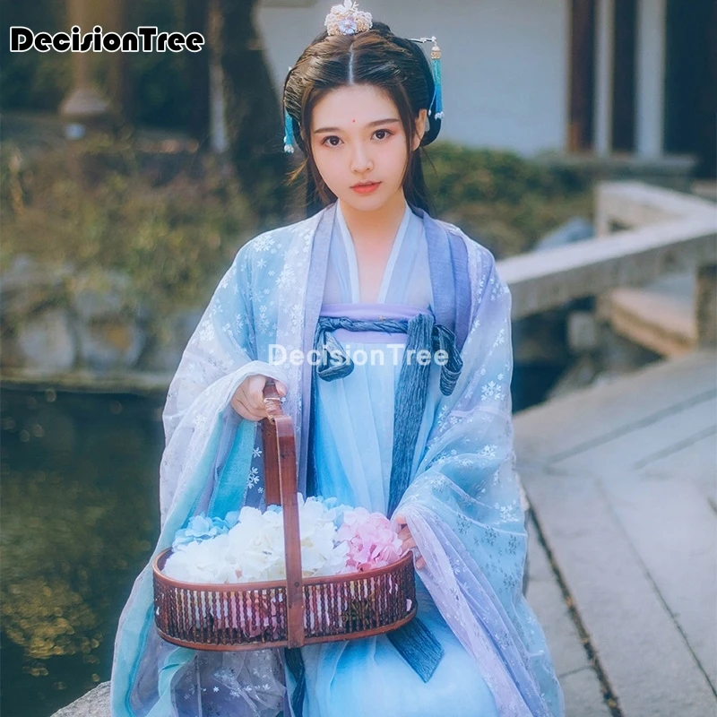 2021 Женский карнавальный костюм феи hanfu одежда китайское традиционное Старинное