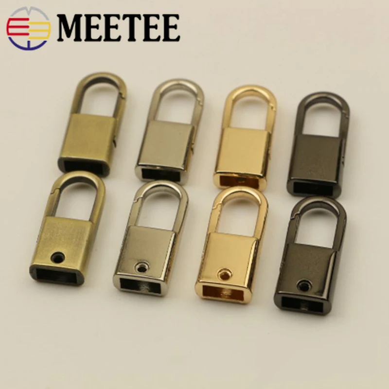Meetee 5/10 шт. металлический мешок сторона пряжки с зажимом винт цепи ручки повесить крюк DIY Чемодан ремешок с пряжкой аппаратный аксессуар BF438