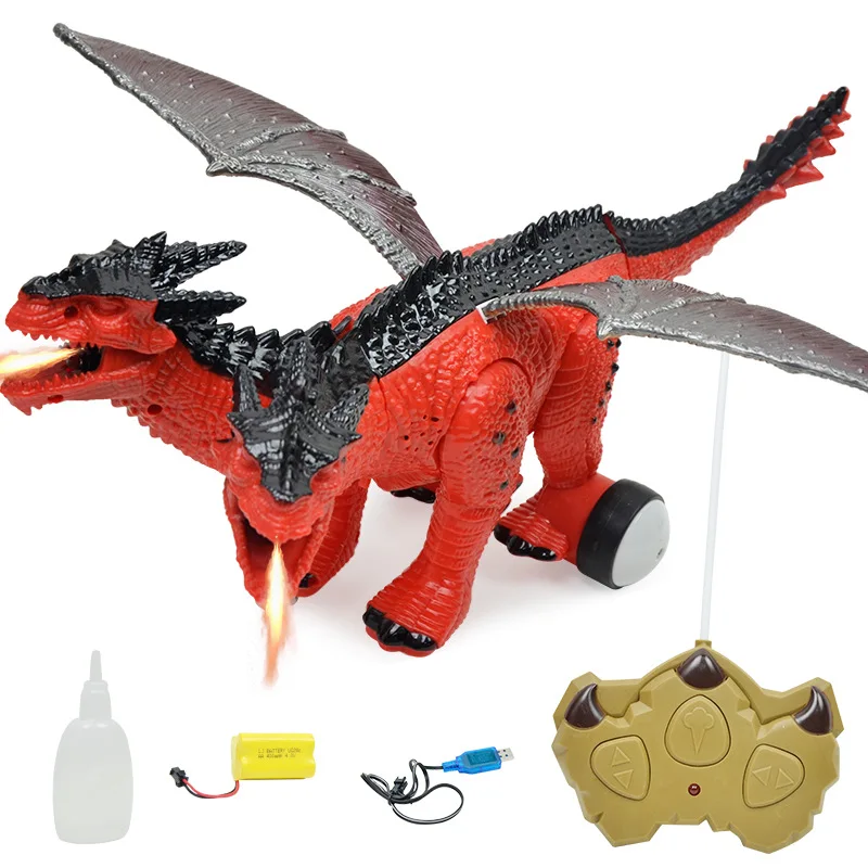 

Electric Remote Control Dinosaur Large Size Double Headed Charizard Animal Model Dinosaur Children'S Educational Toy