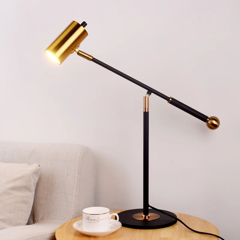 Nordic modern office computer desk work table lamp LED business simple light luxury creative long arm eye table lamp