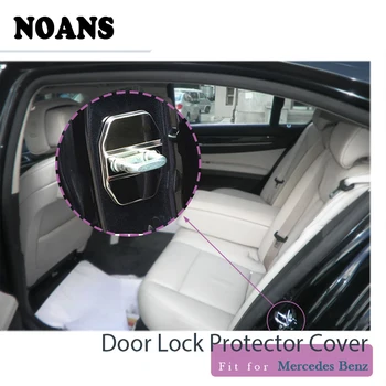 

NOANS Car Styling Door Lock Stopper Stainless Steel Protective Stickers For Mercedes Benz W211 AMG W204 CLA Class Accessories