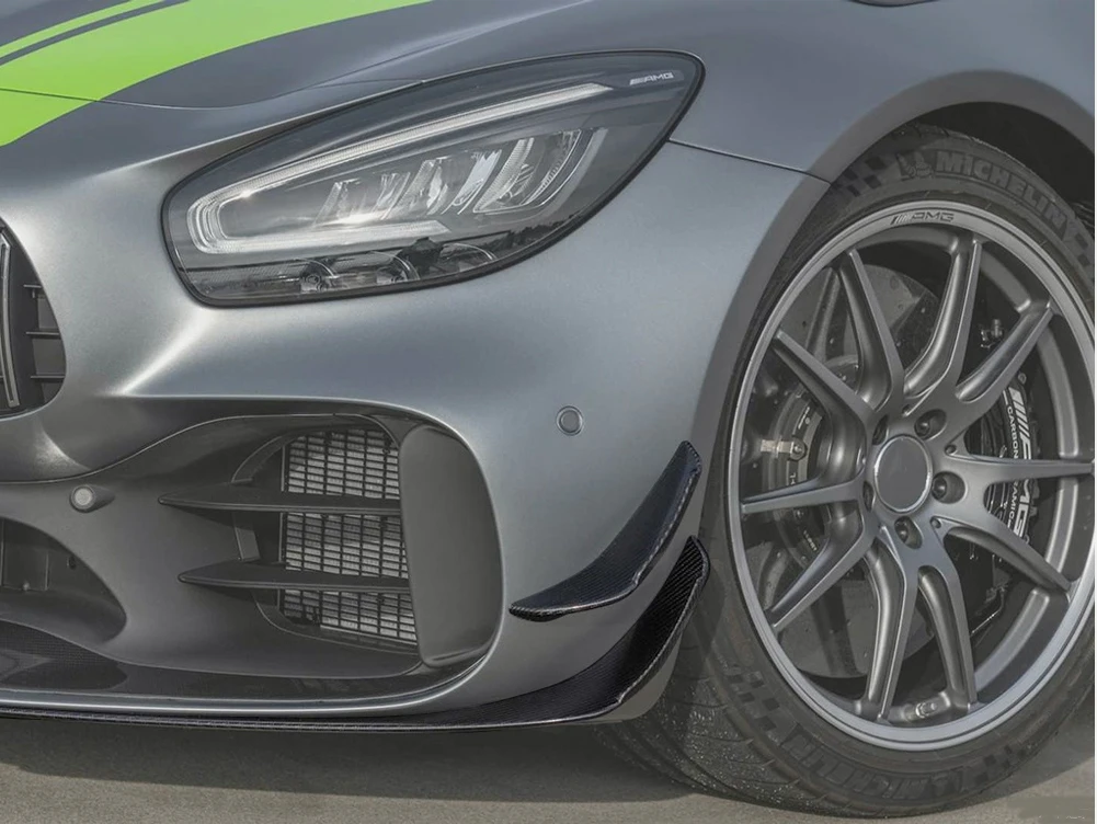 Carbon Fiber Front Trunk Spoiler Wing Splitters For Mercedes-Benz AMG GTR 2019 2020 2021 | Автомобили и мотоциклы